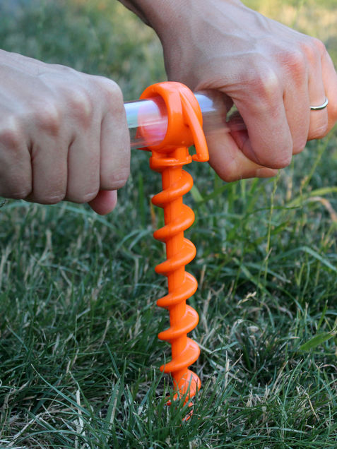 Orange Ground Anchor Screw